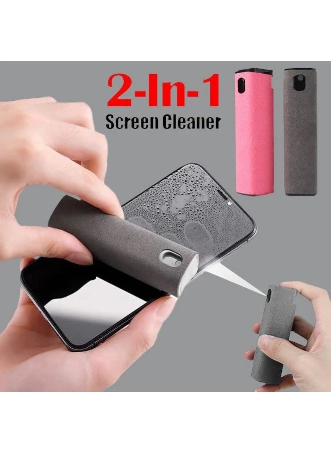 Generic - Screen Cleaner Sterilization Disinfection Cleansing Screen Cleaner Spray Safe for All Phones Laptop and Tablet Screens, Spray and Microfiber Cloth - Image 1