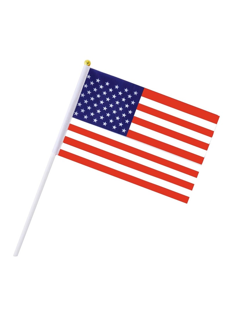 General Flag of USA A5 Size, USA Flag with Stick. Pack Of 5 Pieces.  - Image 4
