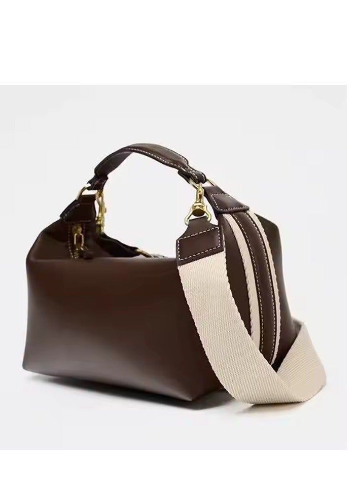 عرب شنطة يد نسائية كاجوال – جلد فاخر – تصميم عملي أنيق – بني - Image 1