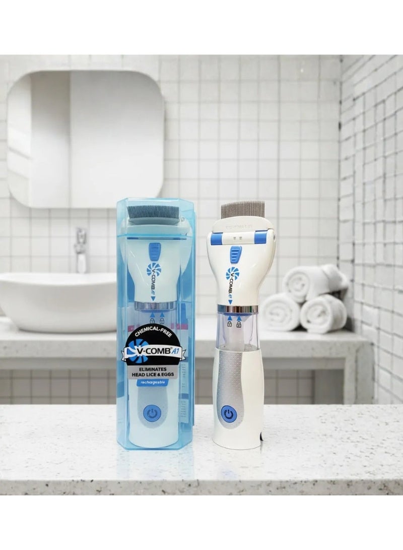 في كومب جهاز مبتكر للتخلص من القمل لا يسبب الحساسية قابل بالشحن و بدون مواد كيميائية في كومب موديل A1 - Image 1