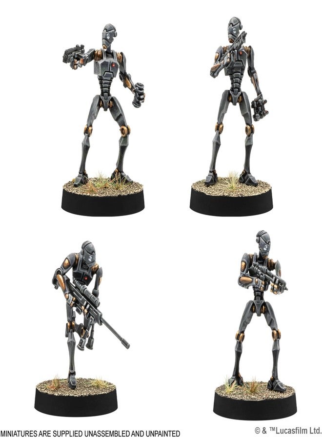 أسمودي لعبة Asmodee Star Wars: Legion BX-Series Droid Commandos - لعبة مجسمات مصغرة، لعبة استراتيجية للأطفال والكبار، من عمر 14 عامًا فما فوق، لاعبان، مدة اللعب 90 دقيقة - Image 3
