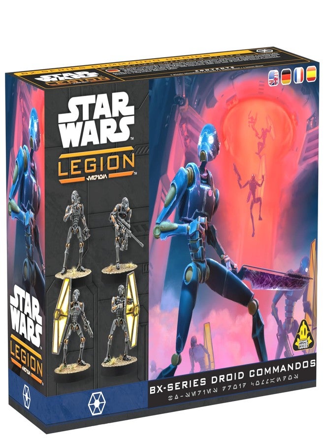 أسمودي لعبة Asmodee Star Wars: Legion BX-Series Droid Commandos - لعبة مجسمات مصغرة، لعبة استراتيجية للأطفال والكبار، من عمر 14 عامًا فما فوق، لاعبان، مدة اللعب 90 دقيقة - Image 1