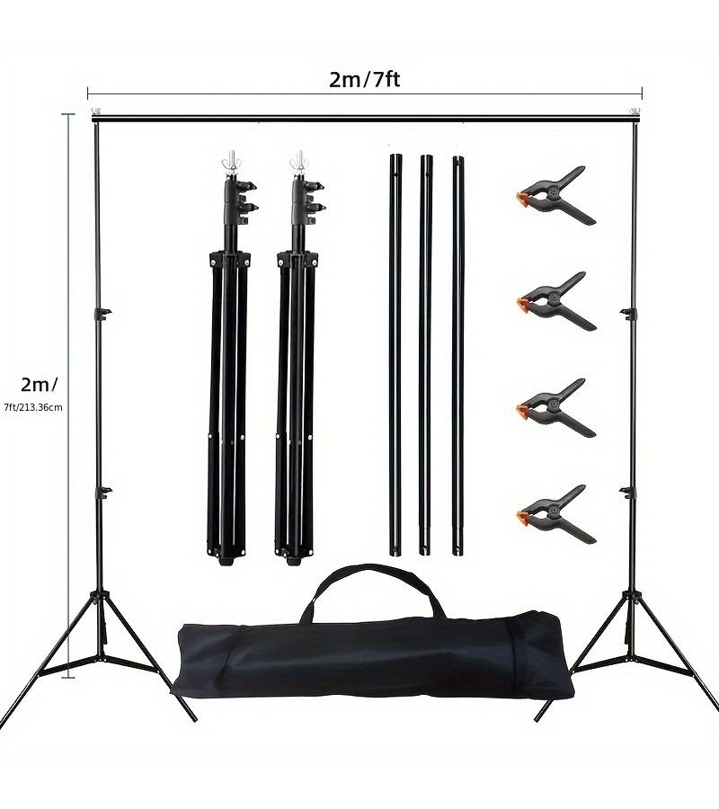 Projector Screen Bracket Set 59.06 Inch Indoor Outdoor Foldable Photography Background - Image 2