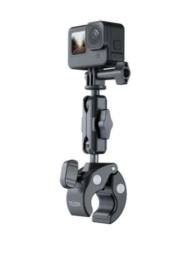 TELESIN TELESIN GP-HBM-003 Crab Claw Clamp Mount for Action Cameras & Phones – Nylon & Fiber PEA-Clip Holder for GoPro, DJI, Insta360  - Image 2
