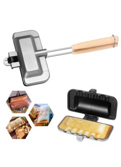 Generic Double-Sided Nonstick Sandwich Maker & Hot Dog Toaster - Versatile Grilled Cheese Maker, Frying Pan for Breakfast Pancakes, Omelets, and Toast. Perfect for Quick and Easy Meals!  - Image 1