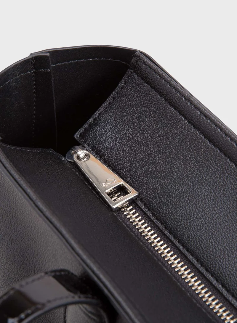 CARPISA Buckle Detail Tote