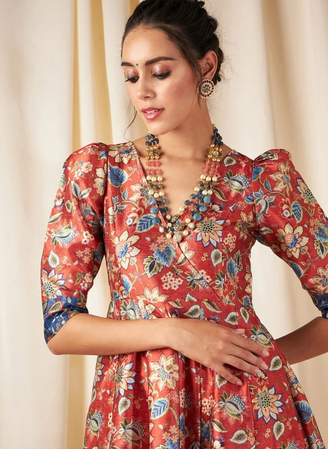 SASSAFRAS Floral Maxi Dress for Women