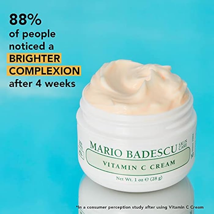 Mario Badescu Vitamin C Cream | Lightweight Face Moisturizer Enriched With Niacinamide for All Skin Types | Visibly Reduces Signs of Aging | 1 Fl Oz - Image 5