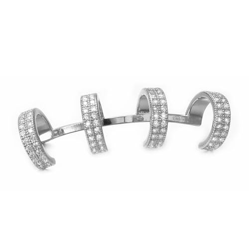 Yoursfs Adjustable Size Ear Cuff Earrings for Women Wedding Crystal Ear Cuff Bridal Jewelry - Image 2