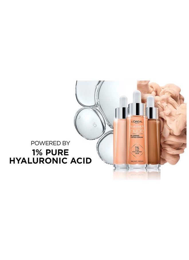 L'OREAL PARIS True Match Nude, Plumping tinted Serum, Medium  - Image 3