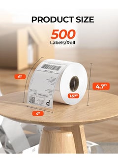 erorex Thermal Direct Shipping Label Pack Of 500 4X6 Per Roll Labels Commercial Grade  - Image 2