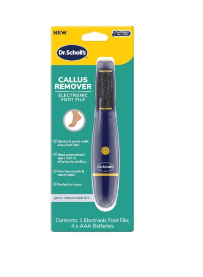 Callus Remover Electronic Foot File Electric Hard Skin Removal for Feet Effortless Soft Smooth Skin in Minutes Perfect for Travel for Women Men AAA Batteries Included