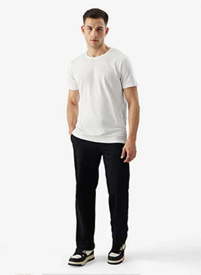 The Souled Store  The Souled Store Men Regular Fit Solid White T-Shirt  | Best Price UAE
