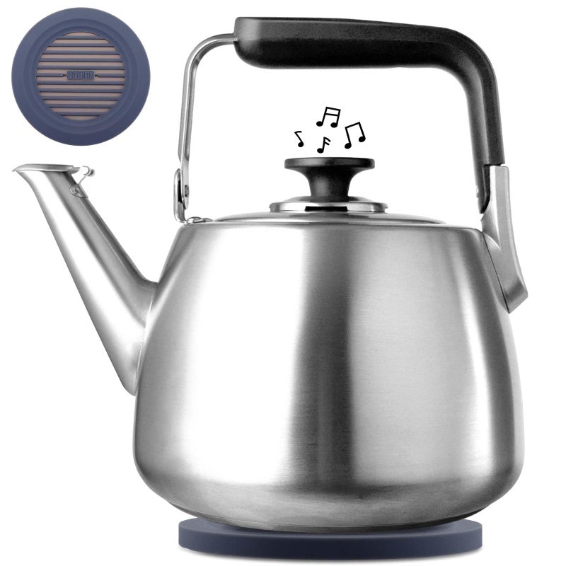 SADOMAIN Tea Kettle, Whistling Stovetop Tea Kettle, Large Capacity Teapot Suits for All Heat Source, Professional Fast Heat Technique Teapot with Thick Body and Bottom, Durable and Sturdy Tea Pot - Image 1