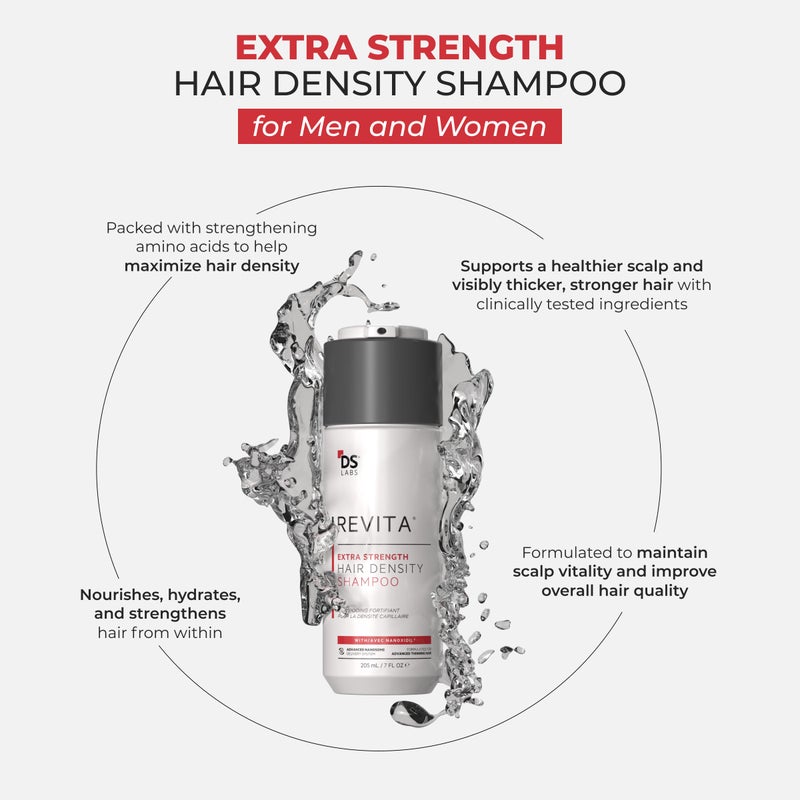 DS Labs Revita Extra Strength Shampoo, 205mL – Scalp First Cleanse for Fuller, Thicker Looking Hair, Lightweight Hydration, Sulfate Free, Color Safe, For Men & Women - Image 4