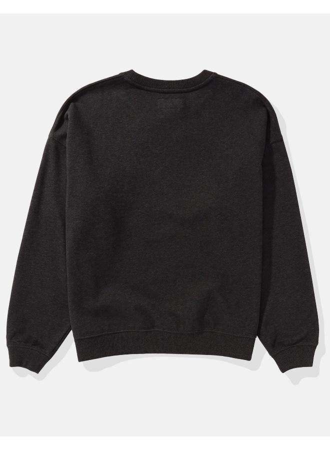 American Eagle AE Logo Graphic Relaxed Crew Neck Sweatshirt - Image 2