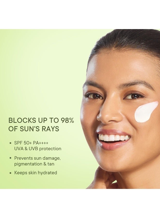 Quench SPF 50+ PA++++ Sunscreen for Face | UVA UVB Protection | Non Greasy No White Cast | Quench Korean Skin Care for Men & Women - Image 2