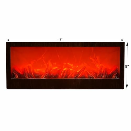 7 Star Decor LED Fireplace Lamp – Realistic Flame Effect Light with Vintage Mantel Design, Cozy Ambient Firelight for Home, Bedroom & Office Decor (Black) - Image 2