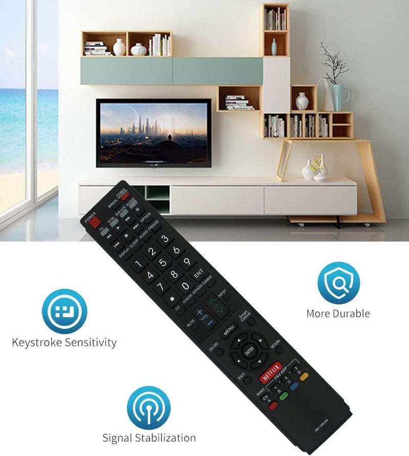 BOMAZ Replacement Remote Control Universal for Sharp GA935WJSA GB005WJSA GB004WJSA AQUOS Smart LED HDTV TV - Image 1