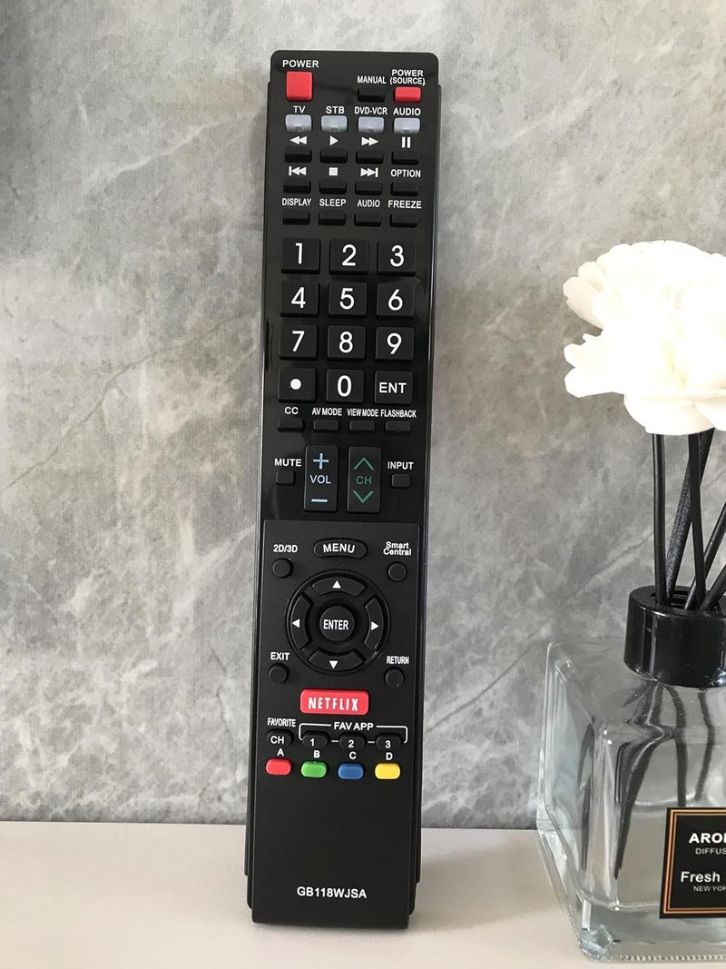 BOMAZ Replacement Remote Control Universal for Sharp GA935WJSA GB005WJSA GB004WJSA AQUOS Smart LED HDTV TV - Image 3