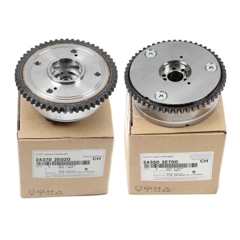 قطع غيار أصلية OEM 243502E700 243702E020 مجموعة CVVT للسيارة 243502E700 243702E020 متوافقة مع إلنترا