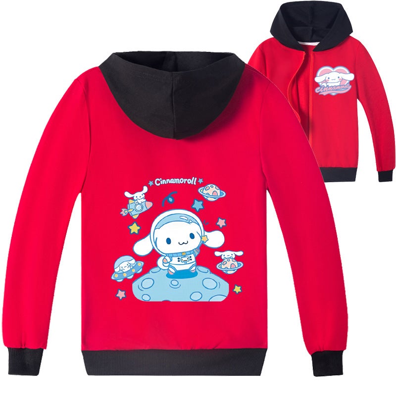 E-Commerce Children'S Clothing Fashion Printing Jade Gui Dog Big Ear Dog Zipper Shirt Coat K606 - Image 3