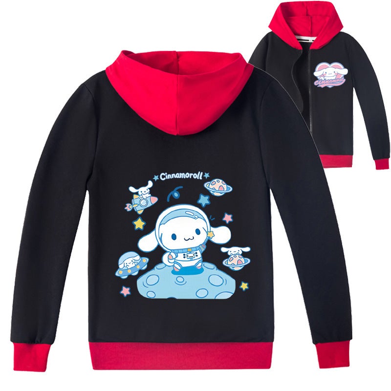 E-Commerce Children'S Clothing Fashion Printing Jade Gui Dog Big Ear Dog Zipper Shirt Coat K606 - Image 1
