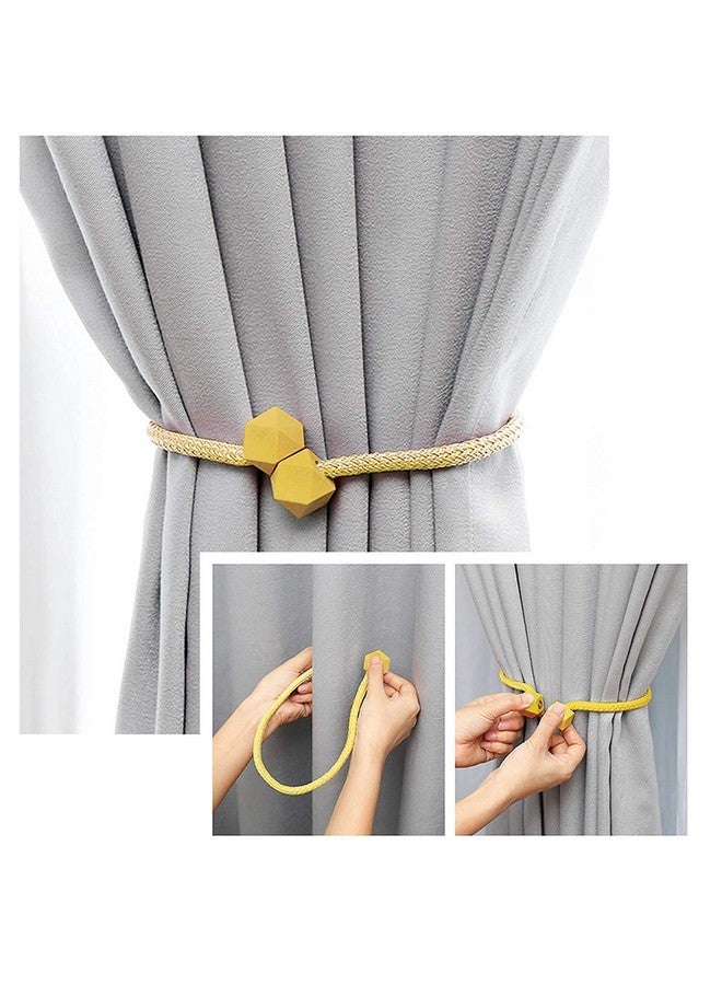 Home-Cloud رباط ستائر مغناطيسي HomeCloud، نمط أوروبي، روابط ستائر مريحة، حامل ستائر للنوافذ، 2 قطعة - Image 3