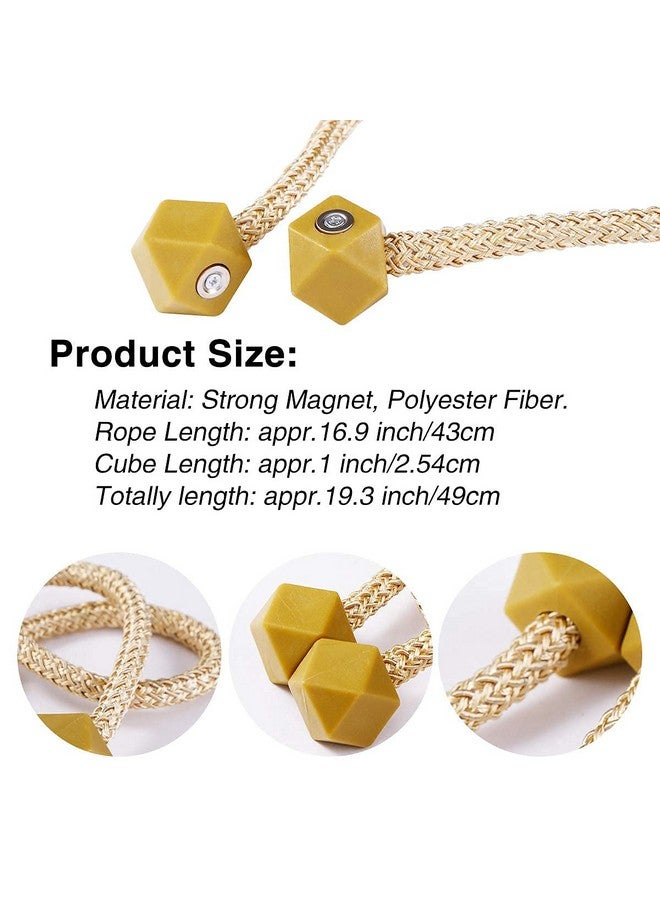 Home-Cloud رباط ستائر مغناطيسي HomeCloud، نمط أوروبي، روابط ستائر مريحة، حامل ستائر للنوافذ، 2 قطعة - Image 2