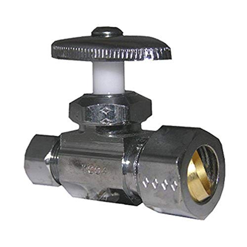 LASCO 06-7247 Straight Stop Valve, Standard Duty, 5/8-Inch Compression Inlet X 3/8-Inch Compression Outlet, Chrome - Image 5