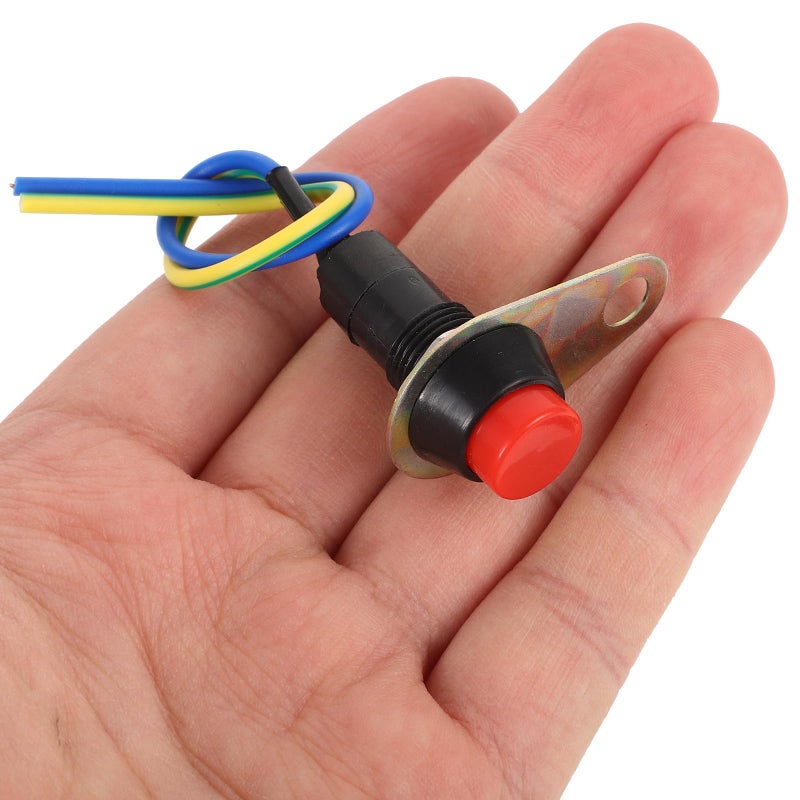Motorcycle Handlebar Switch 3 in 1 Control for Light Horn and Double Flash with Green Red Buttons - Image 5
