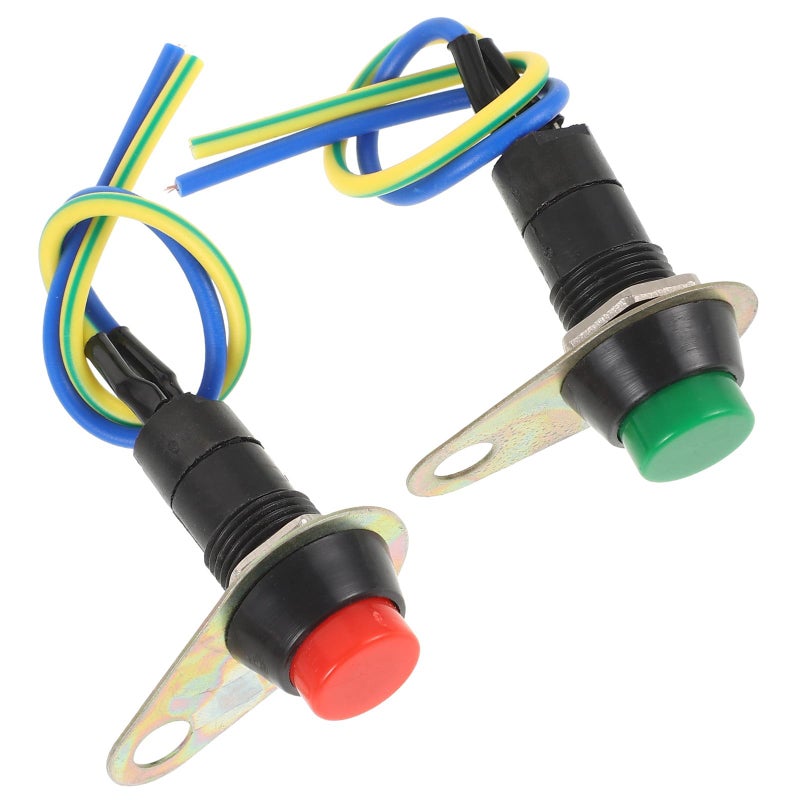 Motorcycle Handlebar Switch 3 in 1 Control for Light Horn and Double Flash with Green Red Buttons - Image 2