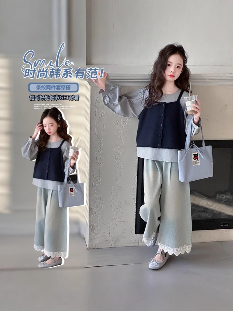 Girls' Denim Vest Spring Children'S Casual Vest Baby Girl'S Foreign Style Princess Coat Trendy - Image 5