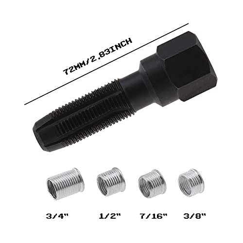 SING F LTD 14MM Spark Plug Repair 4 Inserts Thread Reamer Tap - Image 3