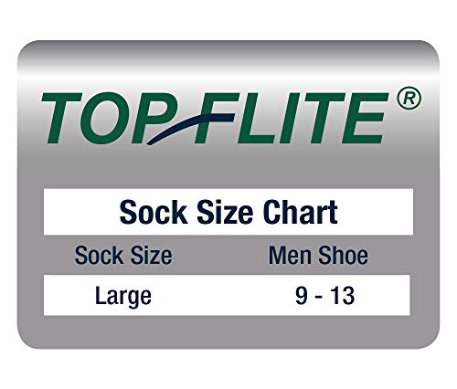 Top Flite Men's Sport Full Cushion Quarter Socks 3 Pair Pack, Black, Large (10-13) - Shoe Size 9-13 - Image 2
