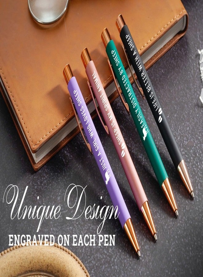 InnoBeta Sheep Gifts for Women, Sheep Gifts Ballpoint Pen Set of 4 - Image 2