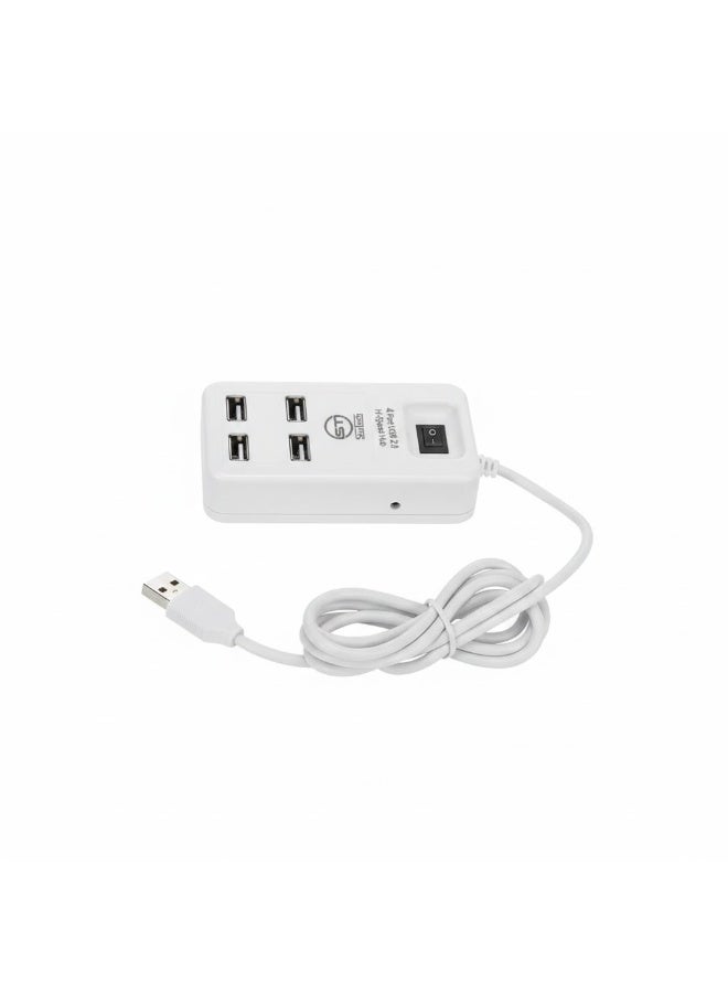 Sky Tech 4-Port USB 2.0 Hub with Power Switch Model P-1601 – High-Speed 480Mbps – Color May Vary - Image 1
