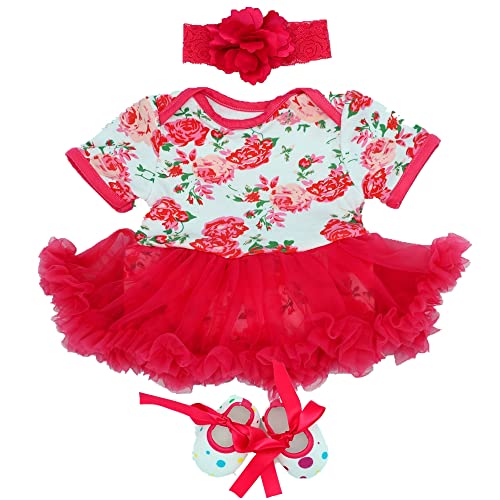 MAIHAO Reborn Baby Doll Clothes for 1722 Inch Dolls Outfit Accessories with Red Tutu Skirt - Image 1