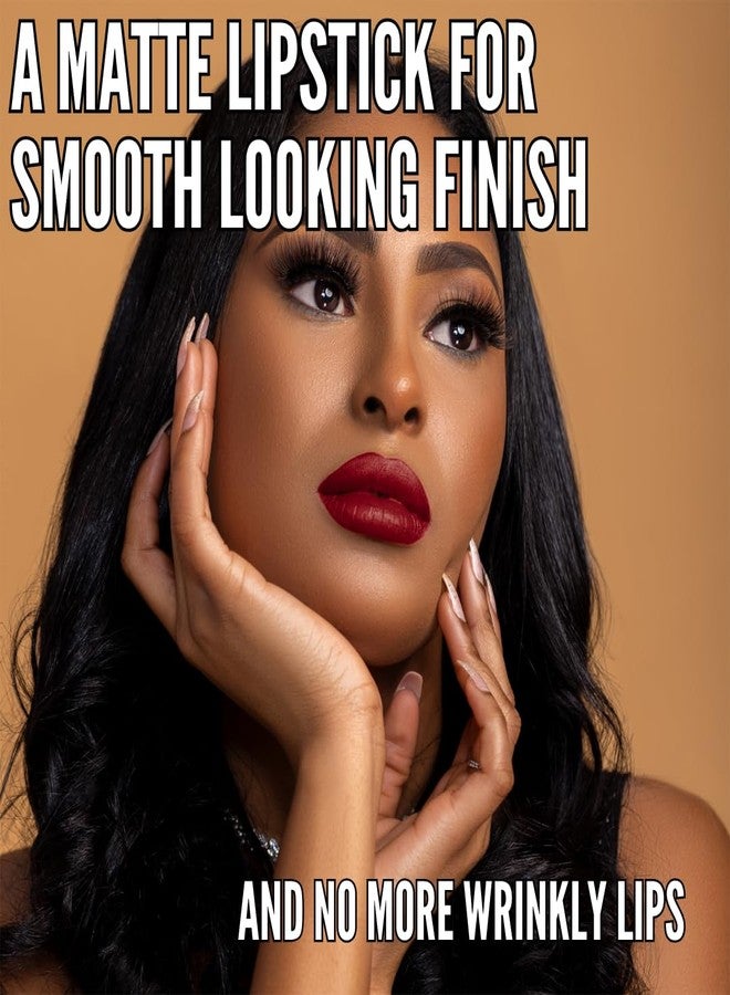 مينينا أحمر شفاه ماينينا سيكسي ريد فيلفيت، تركيبة غير مجففة، مطفية، وخفيفة الوزن لإخفاء الخطوط الدقيقة والحصول على شفاه ناعمة خالية من التجاعيد | نباتي وخالٍ من البارابين | مظهر متدرج أو مظهر طبيعي | سوكي - Image 2