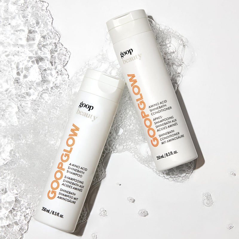 Goop شامبو أمينو أسيد من جووب بيوتي | يرطب، يقوي، ويزيد اللمعان | برائحة اللبان وخشب الصندل | بروتين البازلاء المهدرج لترطيب الشعر | خالي من البارابين والكبريتات | 8.5 أونصة سائلة - Image 4