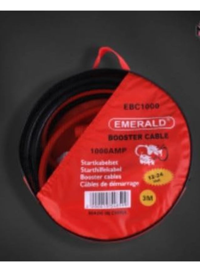 Emerald 3 M (2000 AMP) Heavy Duty Jumper Cables for Car Battery, Heavy Duty Automotive Booster Cables for Jump Starting Dead or Weak Batteries, Carrying Bag Included-EBC 2000 - Image 2