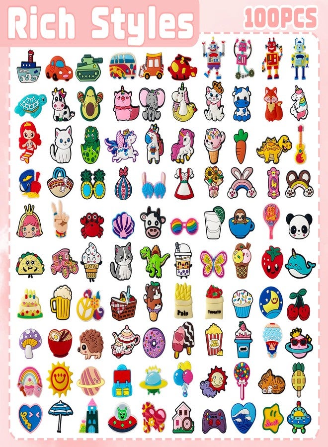 Zddaoole 100 Pcs Cute Pencil Topper Decoration,Bulk Random Pencil Topper Accessories,Different Pencil Clips Decorations for Pupil/Junior Students Gifts,Awards,Prize - Image 2