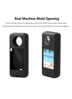 O Ozone Compatible Case for Insta360 One X3 | Silicone Carrying Case with Guards Lens Cover Cap | Anti-drop Protective Accessories Cover for Insta360 X3 Action Camera Accessories - Blue  - Image 2