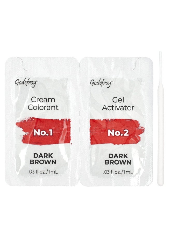 Godefroy Godefroy, Instant Eyebrow Tint™, Dark Brown, 3 Application Kit  - Image 3