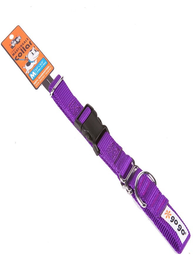 GOGO Pet Products 3/4-Inch Martingale Dog Collar, Medium, Purple - Image 2