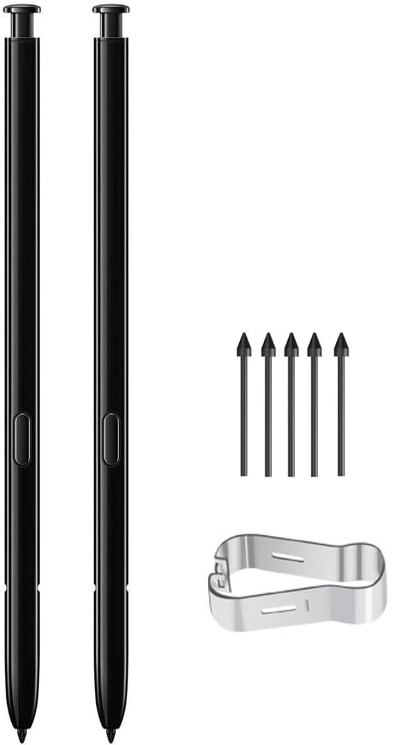 Qenw 2PCS Galaxy Note 20 Stylus Pen Replacement (Without-Bluetooth) for Samsung Galaxy Note 20 Ultra S Pen + Replacement Tips (Black) - Image 5