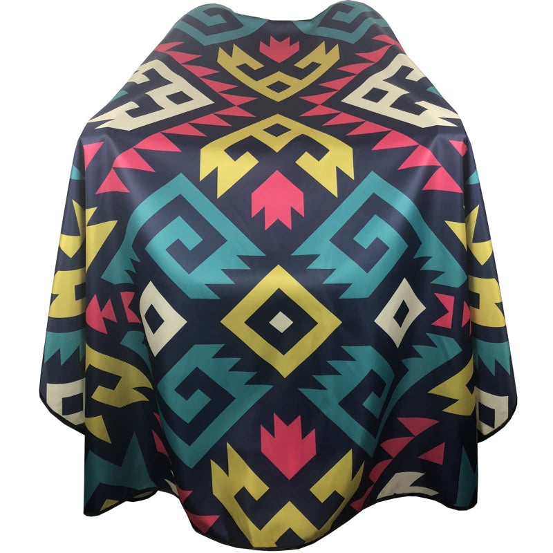 Pelocapa Barber Capes for Men, Hair Cutting Cape with Snap Closure, Professional Salon Cape, Large Waterproof Hairdressing Cape for Hairstylist- 63â€Ã— 56â€ (Multicolor) - Image 1