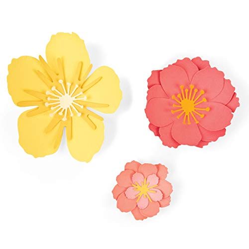 Sizzix Thinlits Die Set 7 Pack Floral Blossom by Jen Long Cutting dies Multicolor