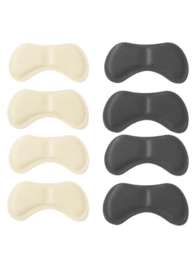Generic Heel Cushions 4 Pairs Heel Pads Heel Liners Self Adhesive Shoe Insoles Stickers for Improved Shoe Fit and Comfort - Image 1