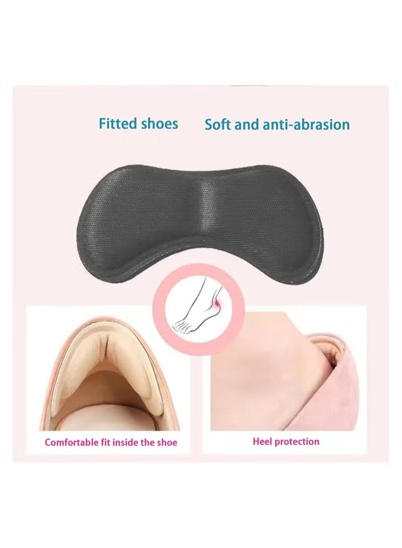 Generic Heel Cushions 4 Pairs Heel Pads Heel Liners Self Adhesive Shoe Insoles Stickers for Improved Shoe Fit and Comfort - Image 2